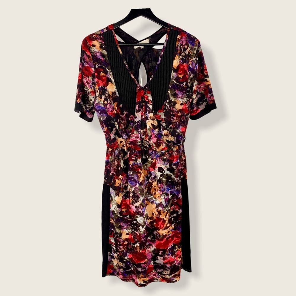 Anthro San & Soni Short Sleeve Cross Back Dress M